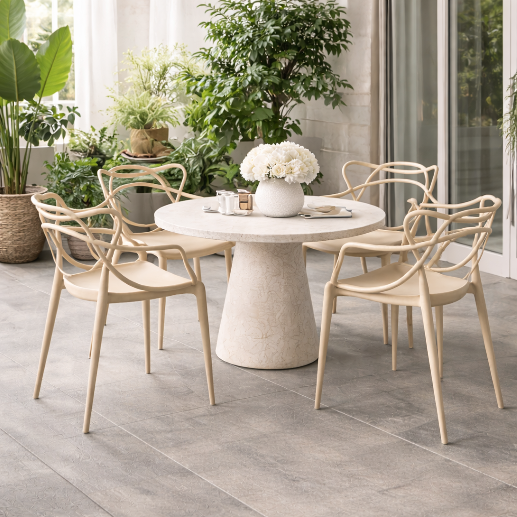 Chaise Milan Sand – Design Naturel | Intérieur & Extérieur