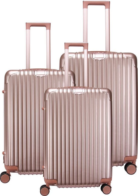 Royal Swiss - set de valises - Serrure à combinaison - Valise légère - 4 roues