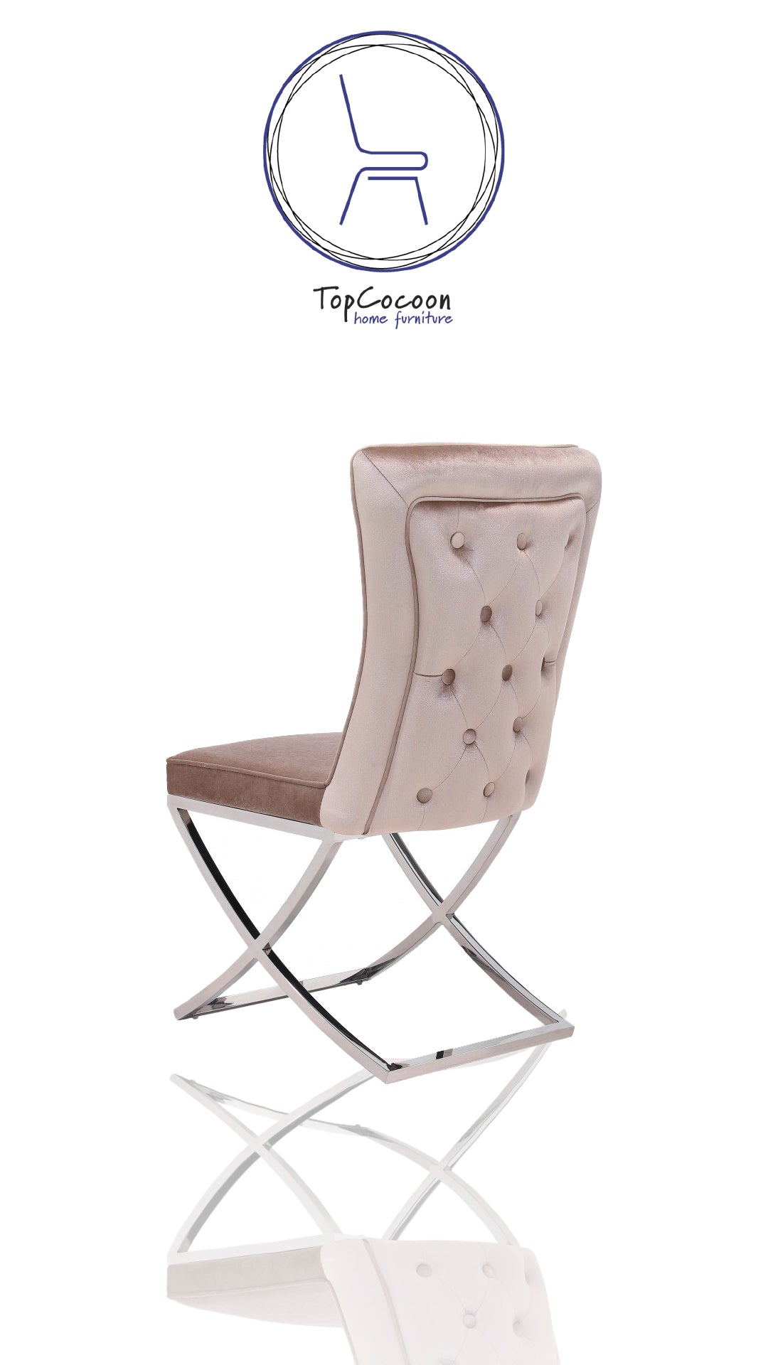 KING VELOURS - lot 2 chaises