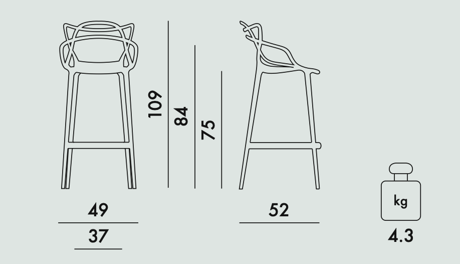 Tabouret milan I précommande