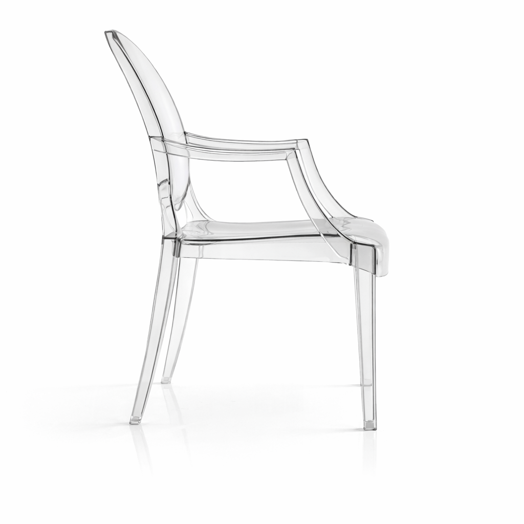 Chaise King Ghost Transparente – Design Baroque Moderne | Intérieur & Extérieur