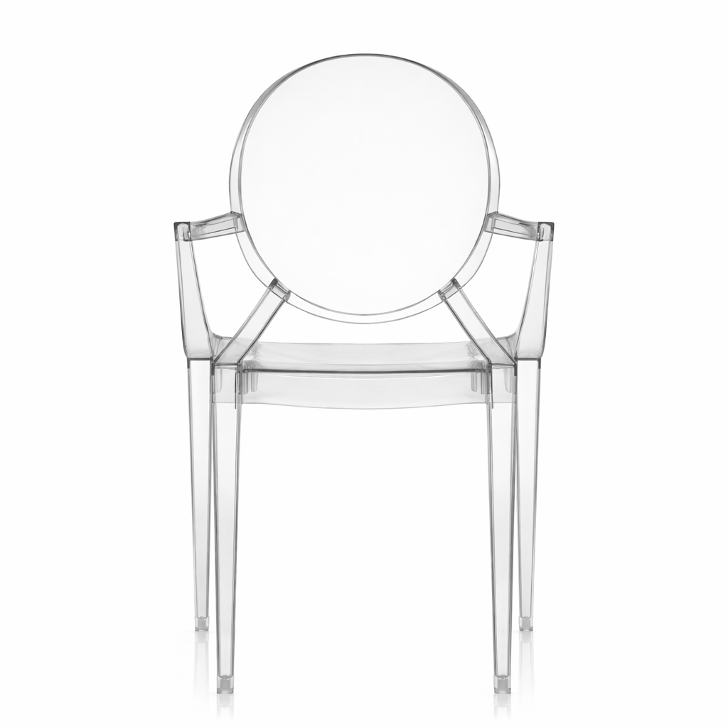 Chaise King Ghost Transparente – Design Baroque Moderne | Intérieur & Extérieur