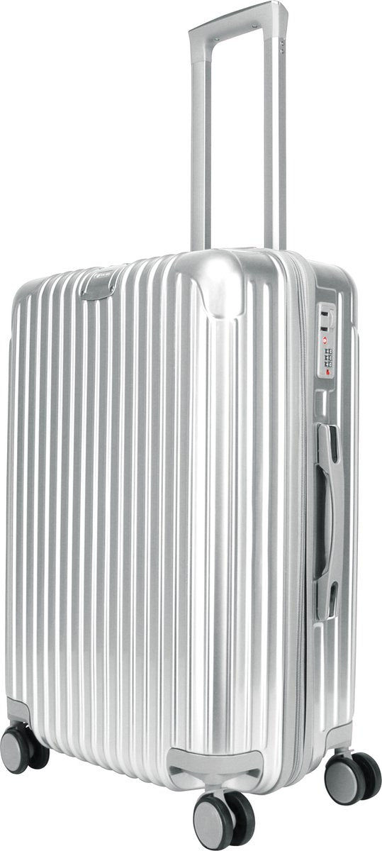 Royal Swiss - set de valises - Serrure à combinaison - Valise légère - 4 roues - gris